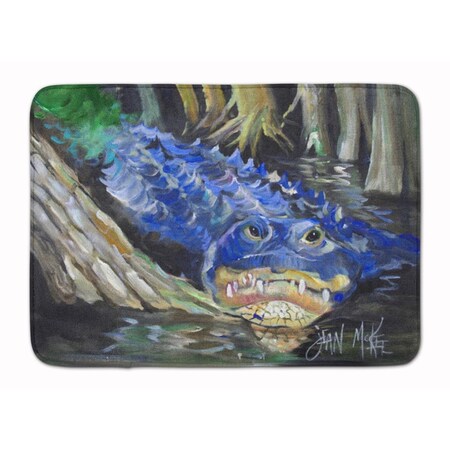 Carolines Treasures Blue Alligator Machine Washable Memory Foam Mat JMK1135RUG
